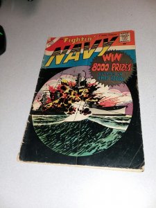 FIGHTIN' NAVY #86 charlton comics 1959 WAR early silver age sumarine cover army