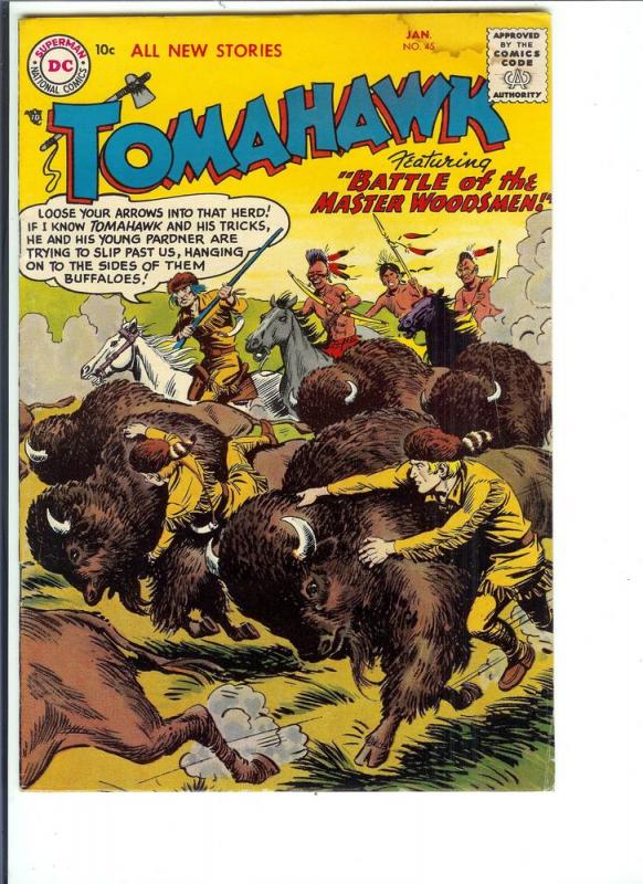 Tomahawk,  No. 45  Jan. 1957 - Silver Age - (VG)