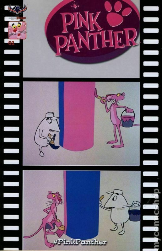 PINK PANTHER #1 SET OF TWO VARIANT COVERS AMERICAN MYTHOLOGY COMIC NM