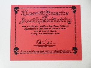 Purgatori vs. Lady Death I Ashcan Preview Signed w/coa VF- Condition