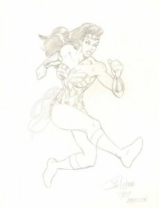 Wonder Woman Pencil Commission - 2007 Signed art by Jim Webb