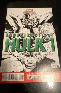 INDESTRUCTIBLE HULK #1 - Marvel Now! - QUESADA Sketch VARIANT COVER
