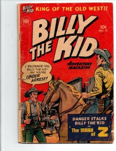 Billy the Kid Adventure Magazine #12 - Toby - 1952 - Fair/Good