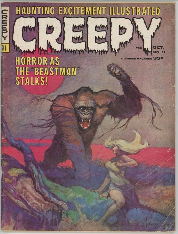 Creepy #11 (1964 Warren Magazine) - 3.5 VG- *Frazetta Cover* 