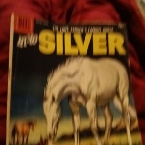 Dell LONE RANGERS FAMOUS HORSE HI-YO SILVER #26 silver age 1958 The Locust Swarm