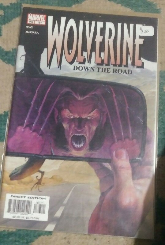 WOLVERINE # 187  2003 marvel  down the road  daniel way