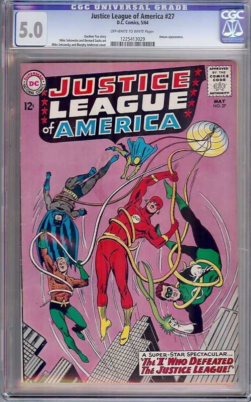 Justice League of America #27 (DC, 1964) CGC 5.0