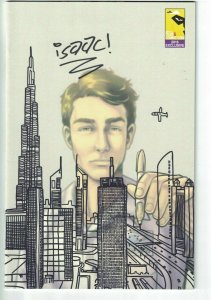 Postal #1 VF/NM signed 2016 exclusive with sketch Isaac Goodhart - image comics