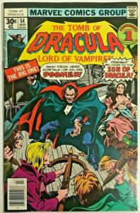 TOMB OF DRACULA#54 FN/VF 1977 VS BLADE MARVEL BRONZE AGE COMICS 