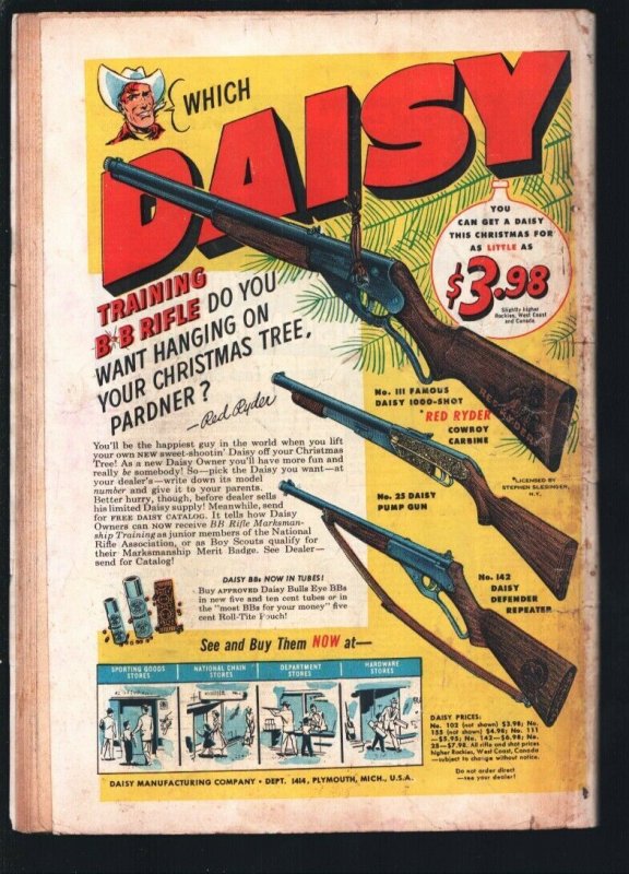 Justice #42 1954-Atlas-Gang Boss cover- John Romita-Violent pre-code crime-Ex...