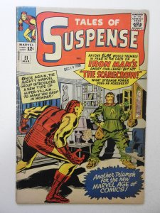 Tales of Suspense #51 (1964) VG Condition moisture stain, stamp fc