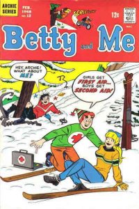 Betty And Me #12 VF ; Archie | February 1968 Snow Skiing