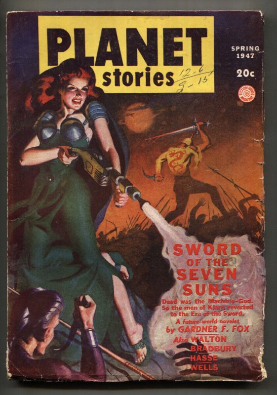 Planet Stories--Spring 1947--Allen Anderson--Sheena--Ray Bradbury--Pulp Magazine