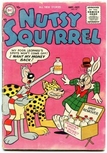 NUTSY SQUIRREL #67 1957 DC-SHELDON MAYER ART-HUMOR G/VG