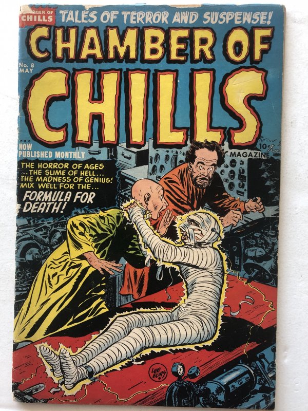 Chamber of Chills 8,VG, Lee Elias classic Mummy!