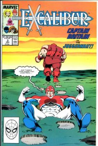 EXCALIBUR #3, NM, Phoenix, Captain Britain,1988, more Marvel in store