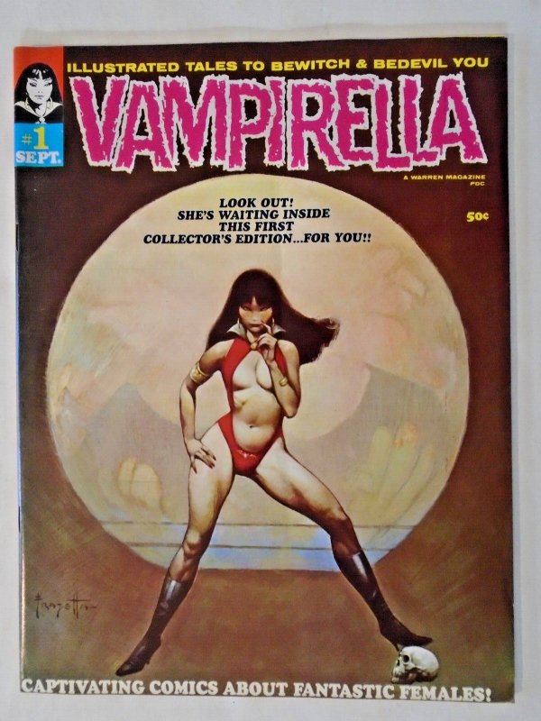Vampirella (1969 Warren) #1vf; Frazetta Cover!