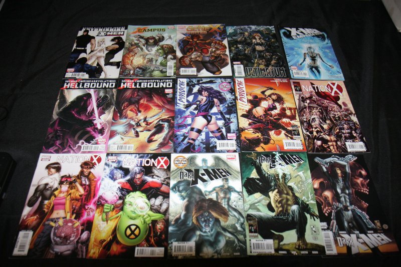 X-MEN FAMILY DELL'OTTO COVERS COMIC SET/LOT 134PC