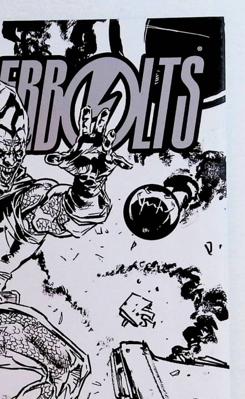 Thunderbolts 128 3rd Print Black & White Variant Black Widow Yelena Belova MCU