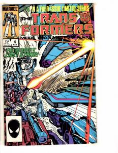 Transformers # 4 FN/VF Marvel Comic Book Limited Series Optimus Prime JG1
