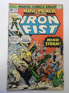 Marvel Premiere #25 (1975) VG- Cond MVS intact! bug chew, rust on bottom staple