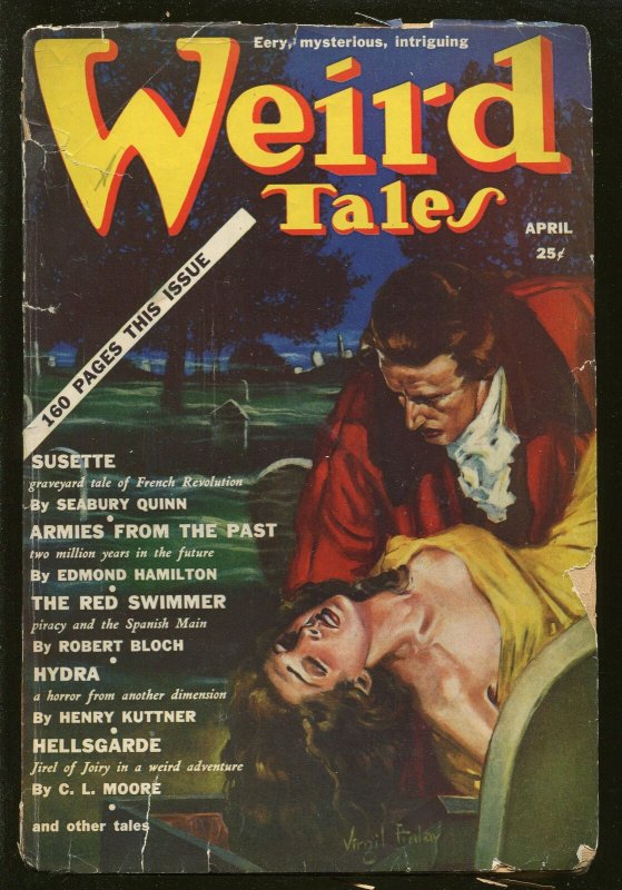 WEIRD TALES 04/1939-PULP HORROR-ROBERT BLOCH-VIRGIL FINLAY-LOVECRAFT-good/vg 