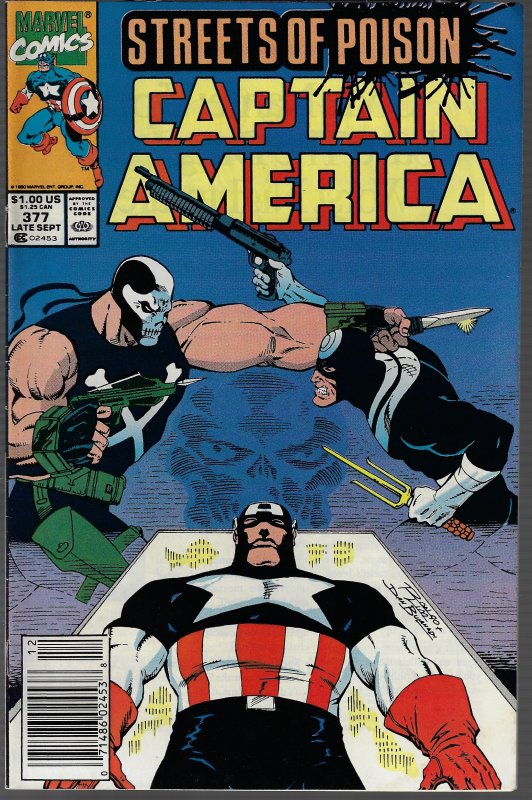 Captain America #375,377,393 (Marvel, 1990-91) - Three Issues