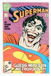 Superman #9 (1987 v2) John Byrne Joker FN