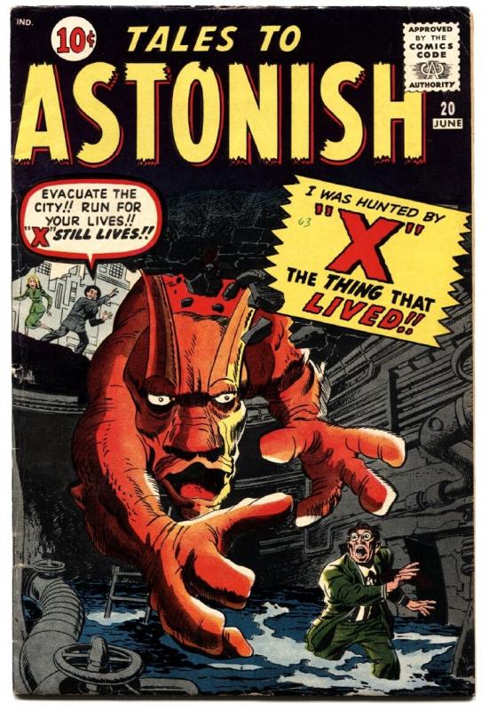 Tales To Astonish #20 1961-marvel-horror-X-Steve Ditko