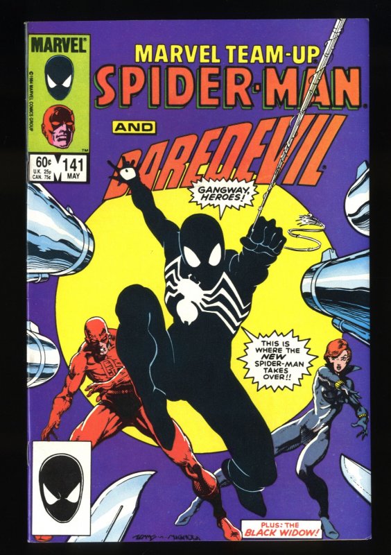 Marvel Team-up #141 VF+ 8.5 1st Black Costume! Daredevil!