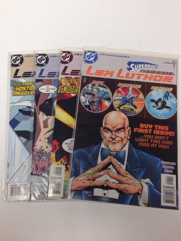 Superman's Nemesis Lex Luther 1-4 Full Run Near Mint Lot 