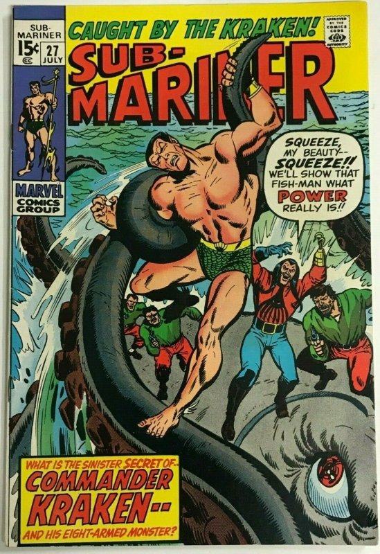 SUB-MARINER#27  VF 1970 MARVEL BRONZE AGE COMICS