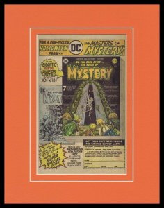 1973 DC Comics House of Mystery Framed 11x14 ORIGINAL Vintage Advertisement  