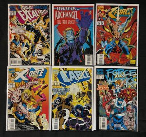 X-MEN LOT EXCALIBUR #80,WHAT IF #65, X-FORCE #36,37,CABLE #15,FORCE WORKS #3 VF