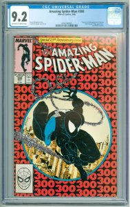 The Amazing Spider-Man #300 (1988) CGC 9.2! OWW Pages! 1st Full App of Venom!