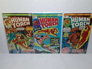 HUMAN TORCH: 1, 2,3  - DYNAMITE/MARVEL CROSSOVER +6, 7 & 8 1970s - FREE SHIPPING