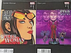 MARVEL HIP HOP VARIANT LOT OF 6 BOOKS NM 2016 SPIDER-GWEN, INHUMANS, KARNAK