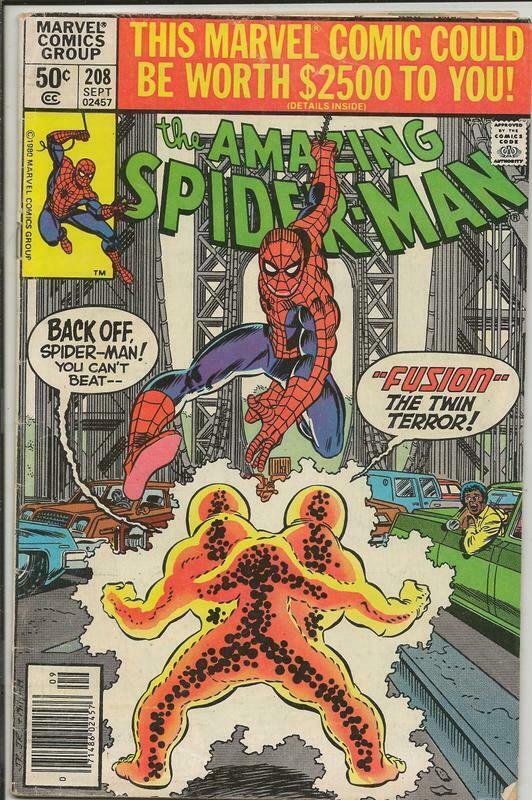 Amazing Spider-Man #208 ORIGINAL Vintage 1980 Marvel Comics Fusion Newsstand 