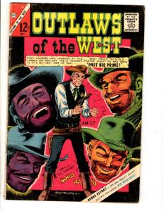 Lot Of 7 Outlaws Of The West Charlton Comic Books # 54 56 57 59 61 62 69  JL40