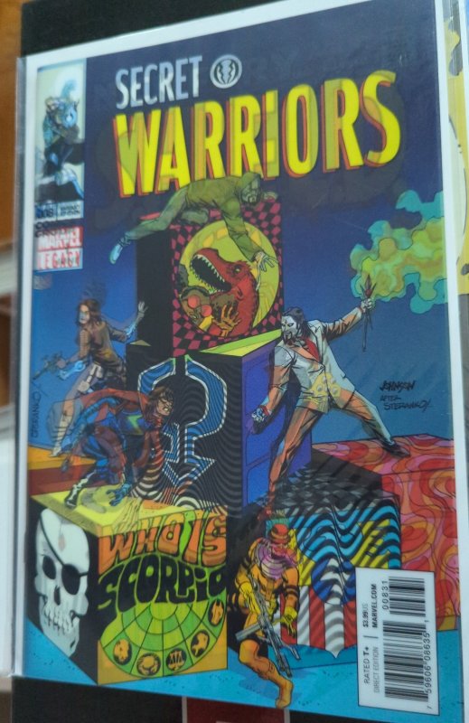 Secret Warriors #8 Dave Johnson Lenticular Homage Cover (2018)