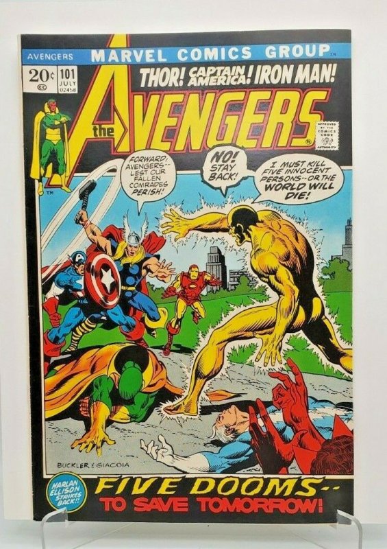 AVENGERS 1972 (MARVEL) #101 VF/NM Hulk Thor Captain America Iron Man