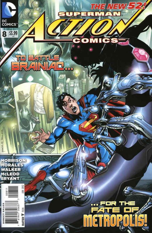 Action Comics (2nd Series) #8 VF ; DC | New 52 Superman Grant Morrison Brainiac