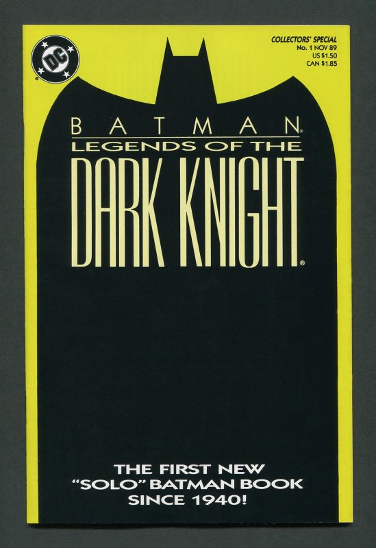 Batman:Legends of the Dark Knight #1 / 9.4-9.6 NM+  Novermber 1989