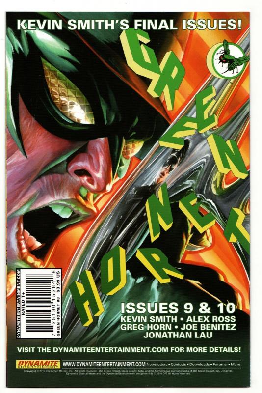 Green Hornet #8 Greg Horn Variant (Dynamite, 2010) VF/NM