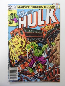 The Incredible Hulk #274 Newsstand Edition (1982)