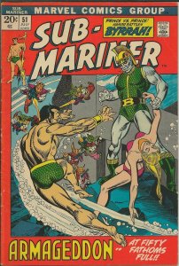 Sub Mariner #51 ORIGINAL Vintage 1972 Marvel Comics GGA