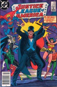 Justice League of America #240 (Newsstand) FN ; DC | 1st Appearance Dr. Anomaly
