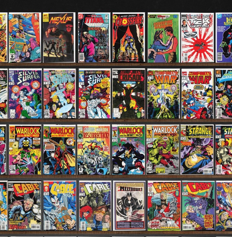 Huge Lot 150+ Comics with Cable, Silver Surfer, Quasar & More!