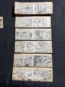1991 THE PHANTOM Daily Comic Strips by Falk & Barry 6.5x2 FN/FN+ LOT of 185