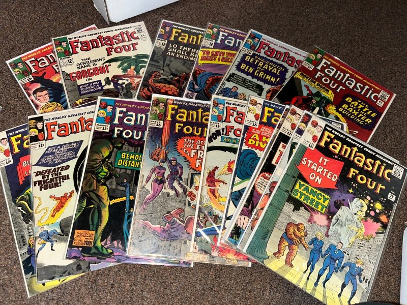 Huge Fantastic Four Lot, Complete Set Run of 3-416, Has 4, 5, 12, 25, 48, 49, 52